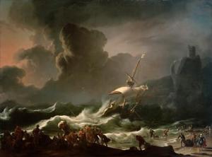 Le naufrage de l’apôtre Paul devant Malte - Backhuysen, Ludolf 1630–1708