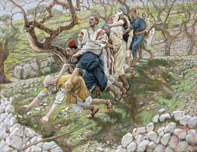 The Blind Leading the Blind by Tissot
